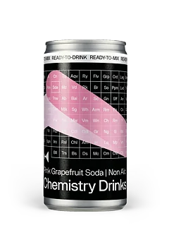 Chemistry Drinks Pink Grapefruit Soda 