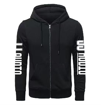 JJ Audio Svart Zip Hoodie Medium