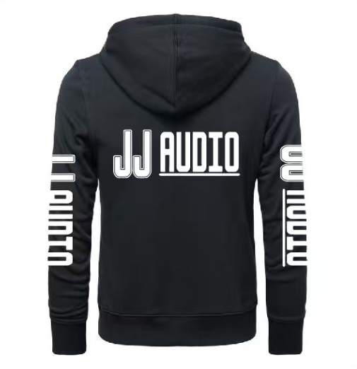 JJ Audio Svart Zip Hoodie 3XL - 2