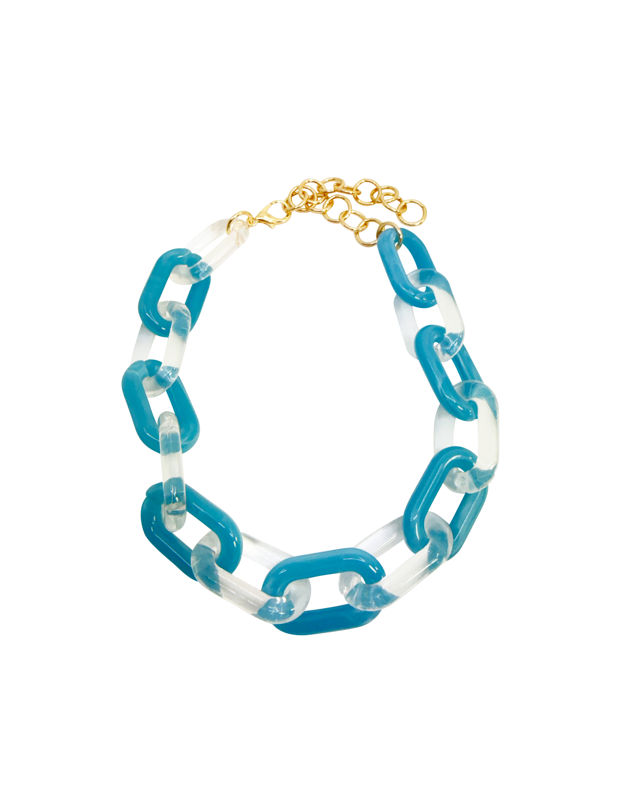 CHAYA CHAIN NECKLACE BLUE MIX