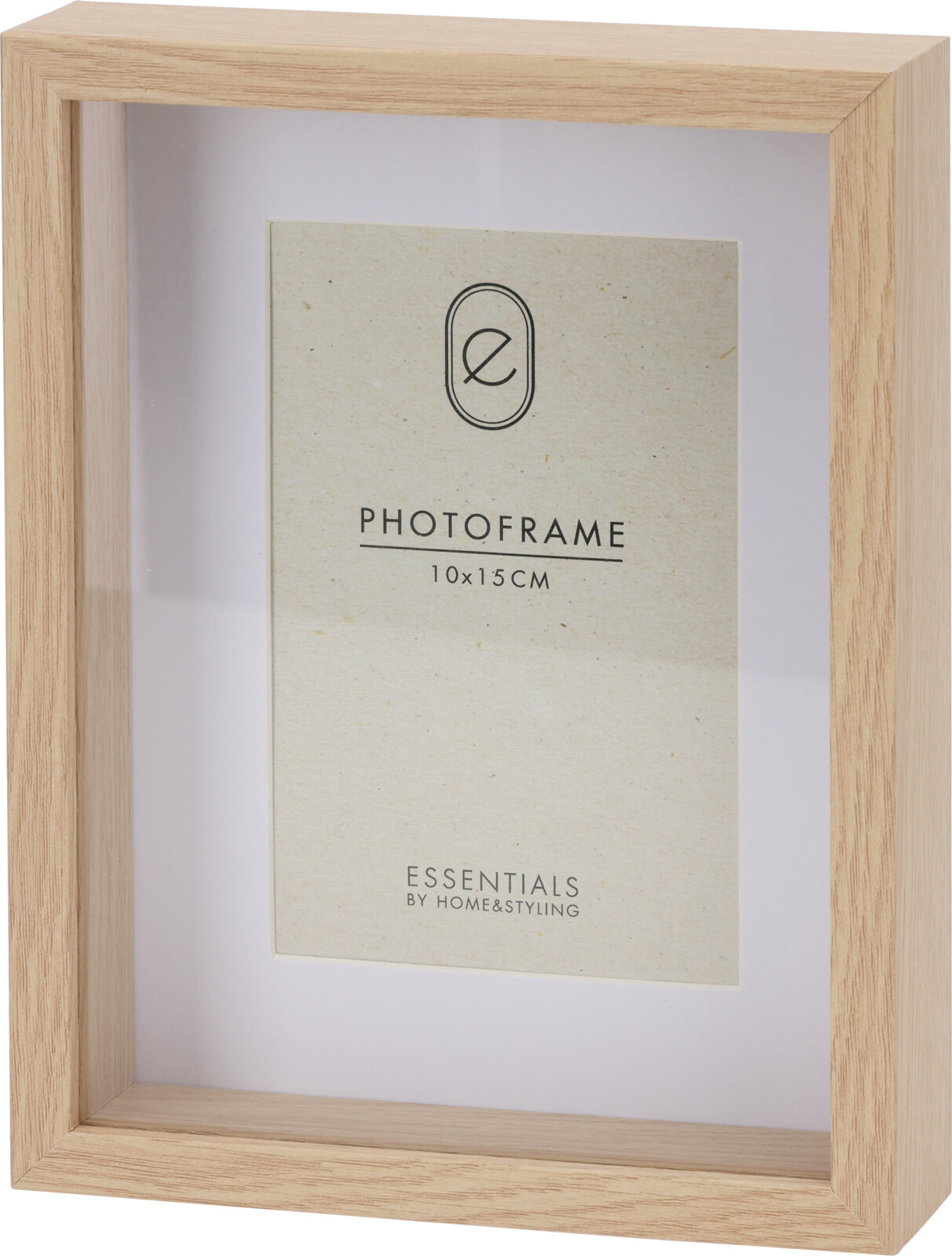 Fotoram i MDF – 10  15 cm, naturfärgad