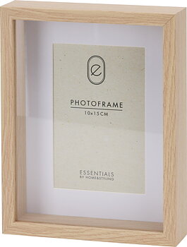 Fotoram i MDF – 10  15 cm, naturfärgad