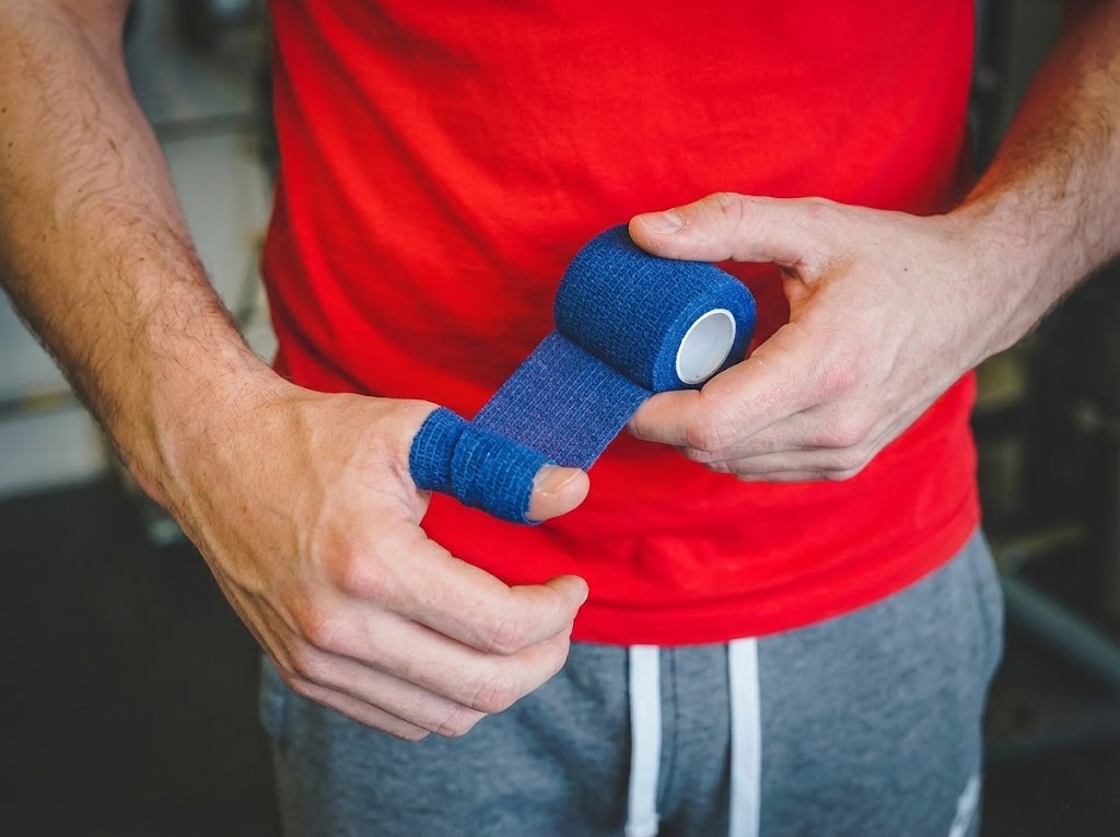 Thumbs Up Premium Hook Grip Tape - Back squat Blue - 3