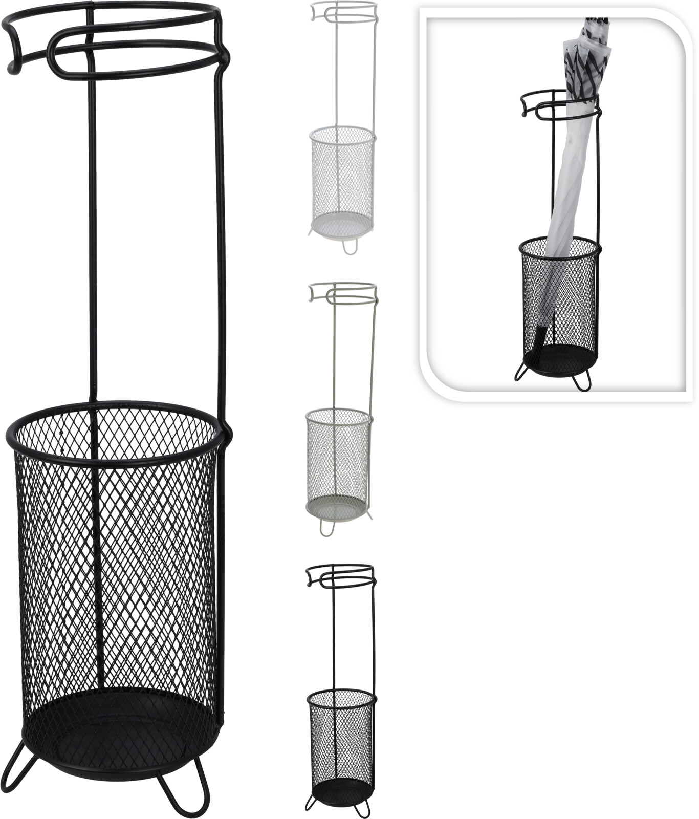 Paraplyställ i metall – 50 cm