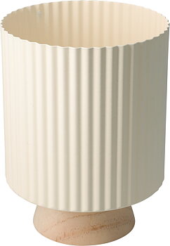 Blomkruka med träfot – Ø 18  23 cm