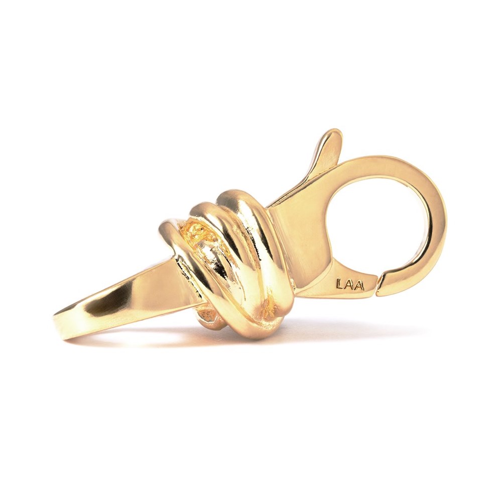 Trollbeads Lucky Knot lås 18K Plätering  - 3
