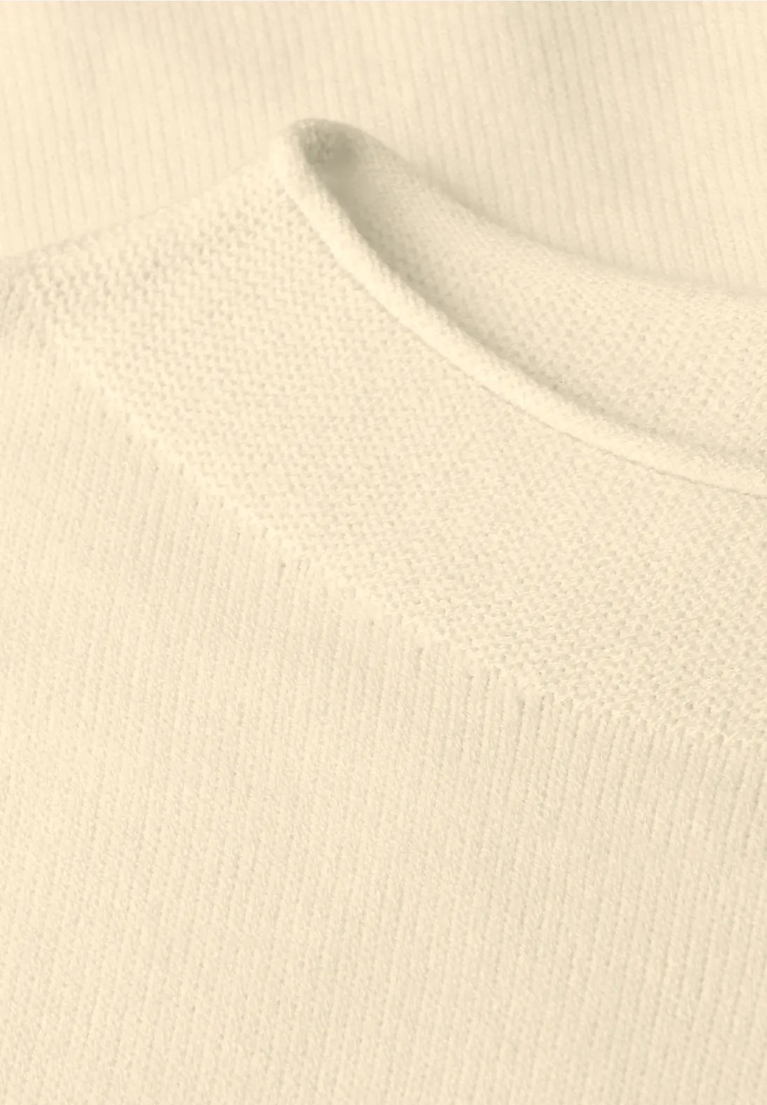 QR Rolled Edge Collar Sweater - Soft Beige - Street One - 6