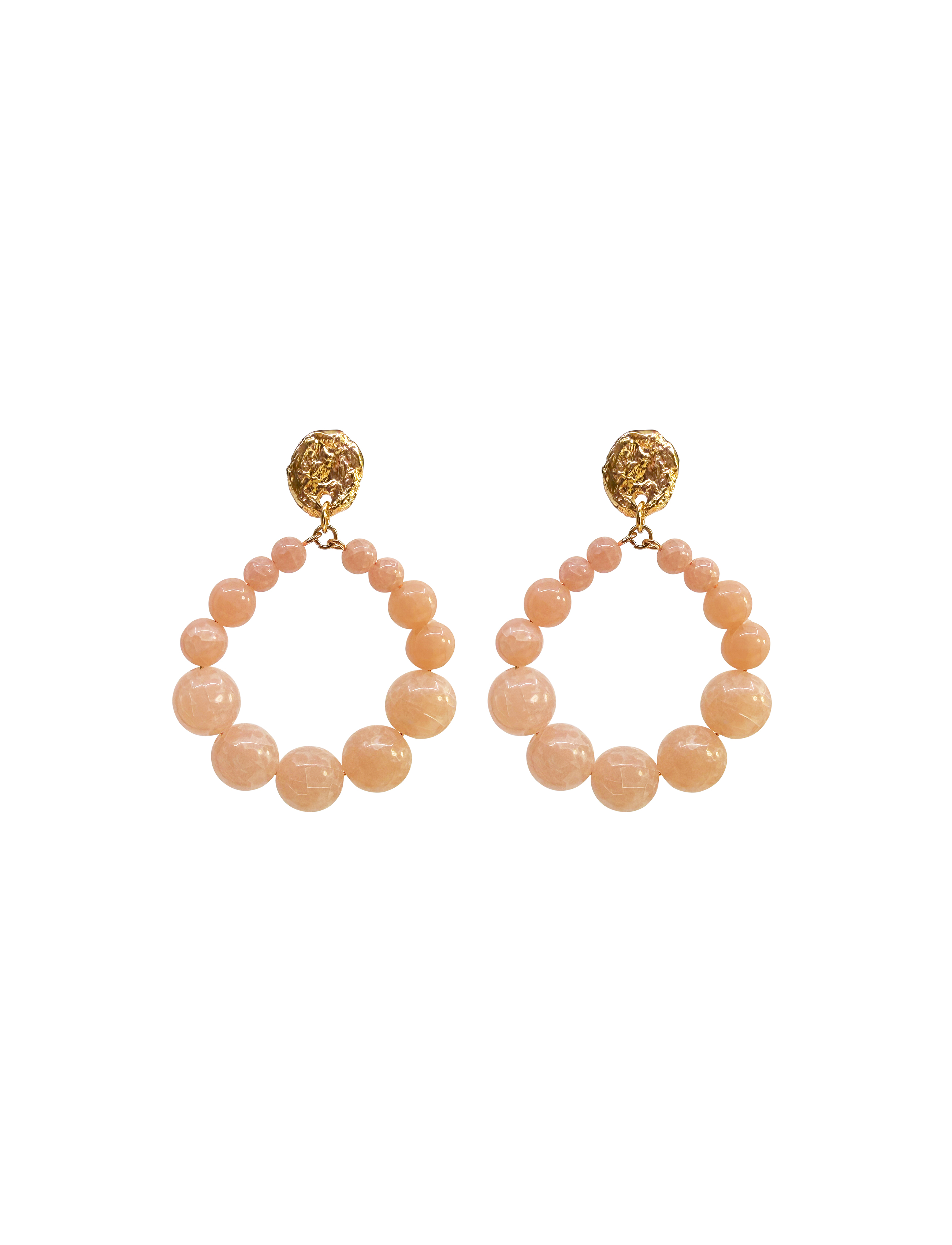 LOLA DANGLE EAR PALE PINK