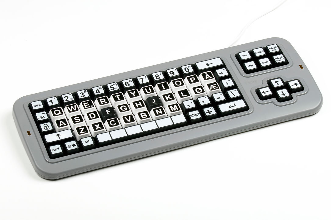 Tastatur - Clevy Contrast  Keyboard (DK)