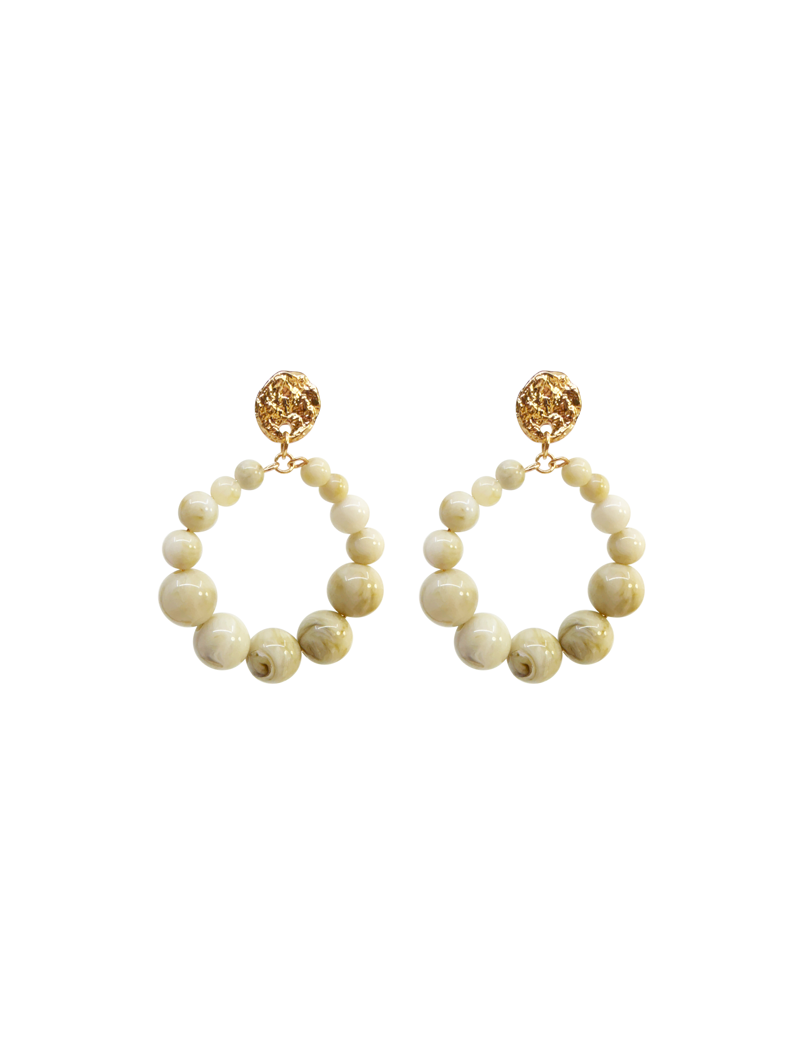 LOLA DANGLE EAR BEIGE