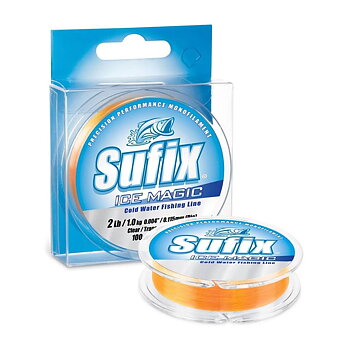 Sufix ice magic orange är en stark nylonlina tänk för isfiske och håller måttet i lägretempraturer 