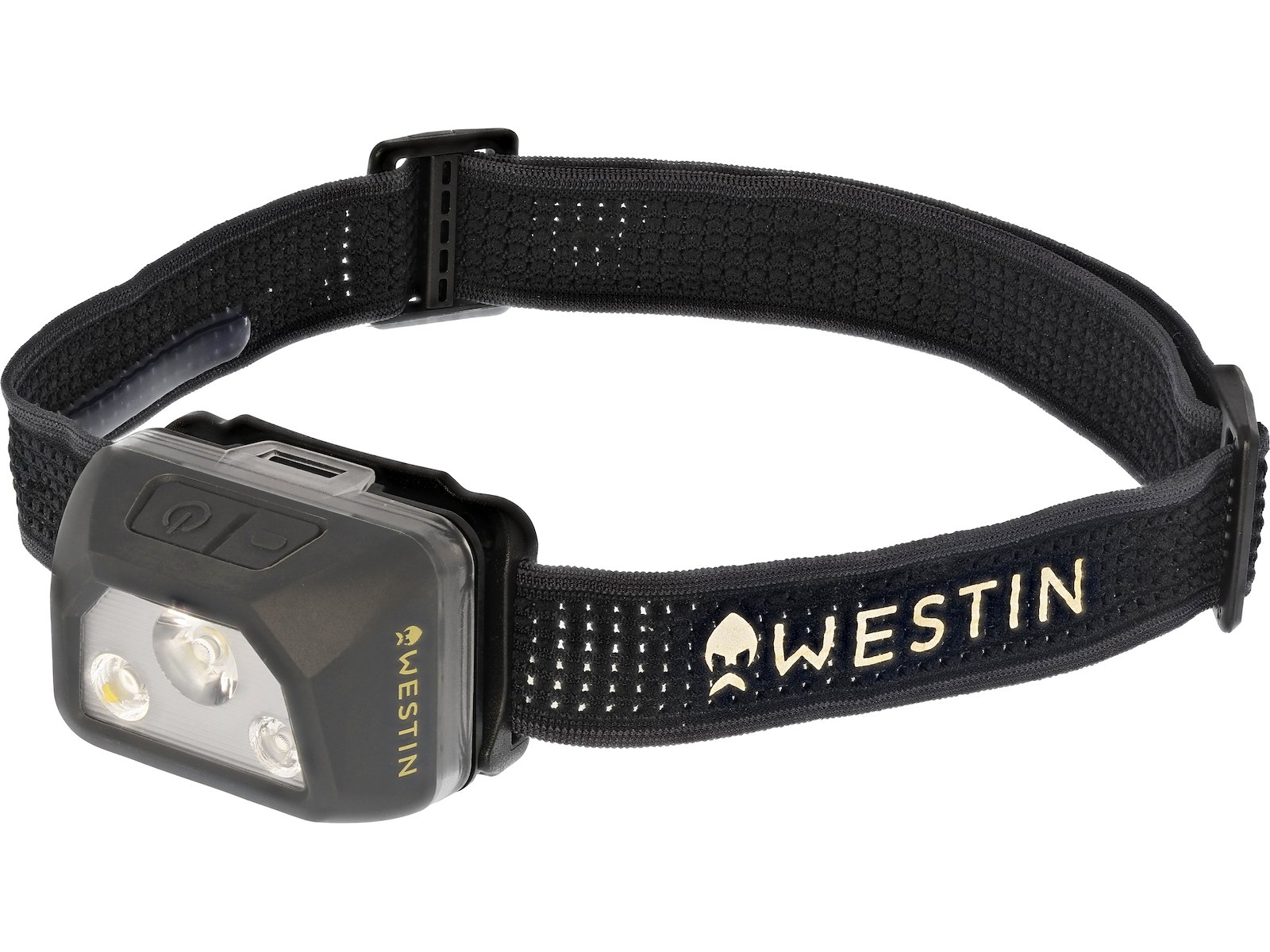 Headlamp from Westin. Rechargeable with USB-C. Led headlamp with 400 lumens. Perfect for fishing and hunting
