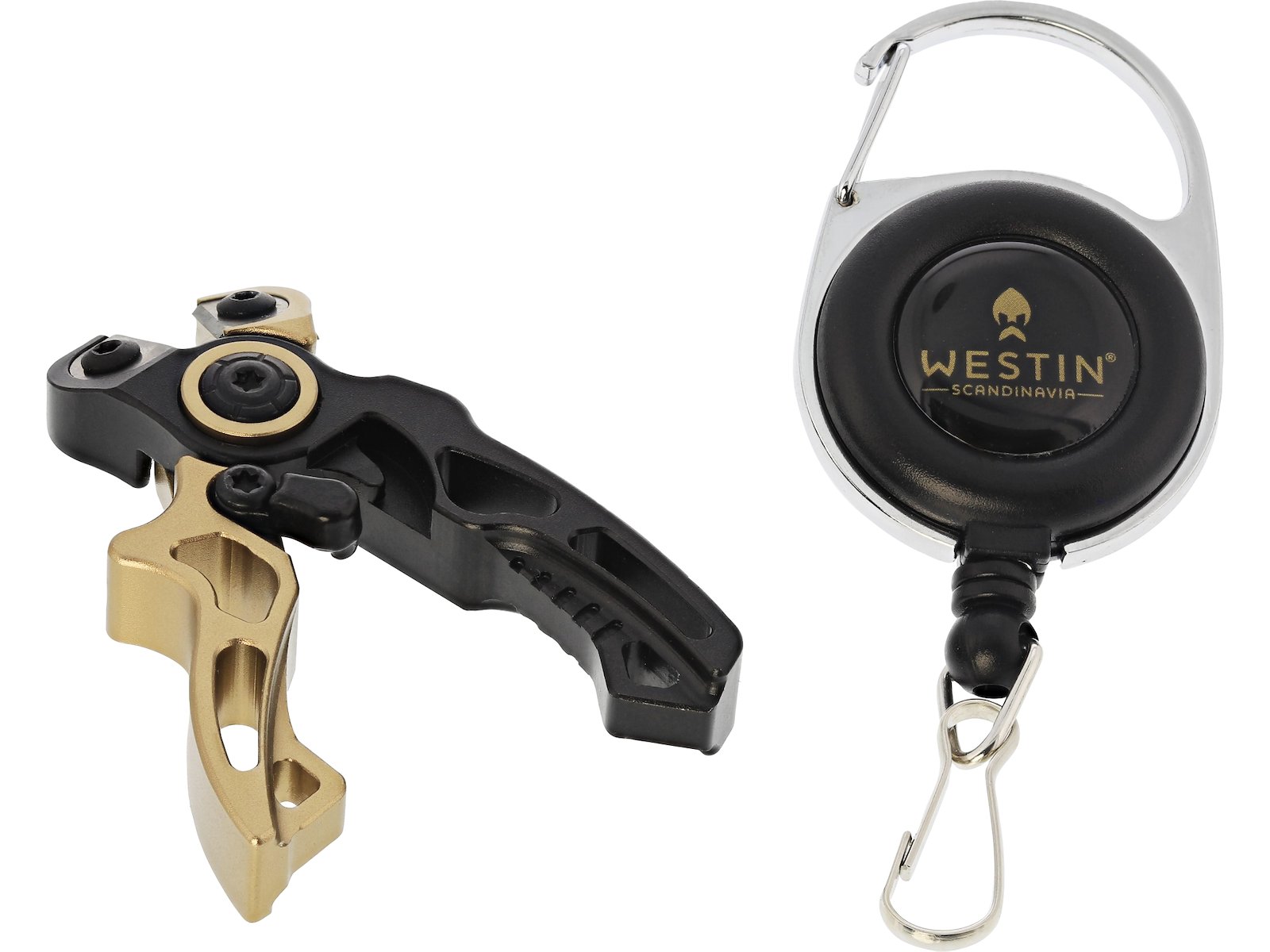 Westin micro cutter + pin on reel is a link cutter from westin. Mounted on a drawstring that is easy to attach
