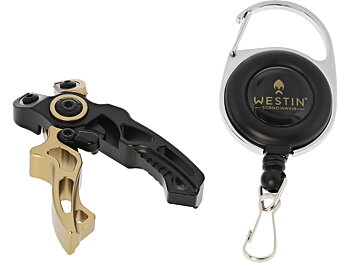 Westin micro cutter + pin on reel är en linklippare från westin. Monterad på ett dragsnöre som är lätt att fästa