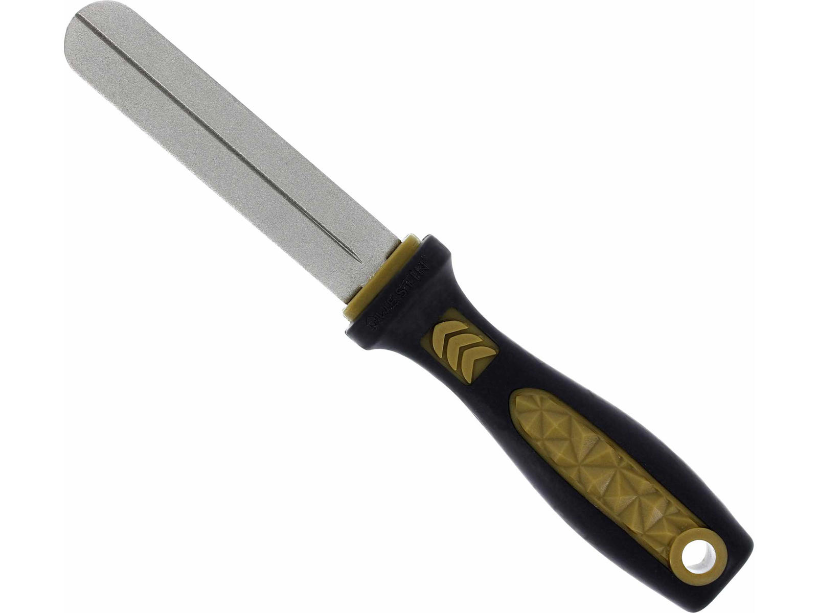 Westin diamond file hook sharpener är en krokvässare från westin. Ett bryne med ett kraftigt ergonomiskt handtag