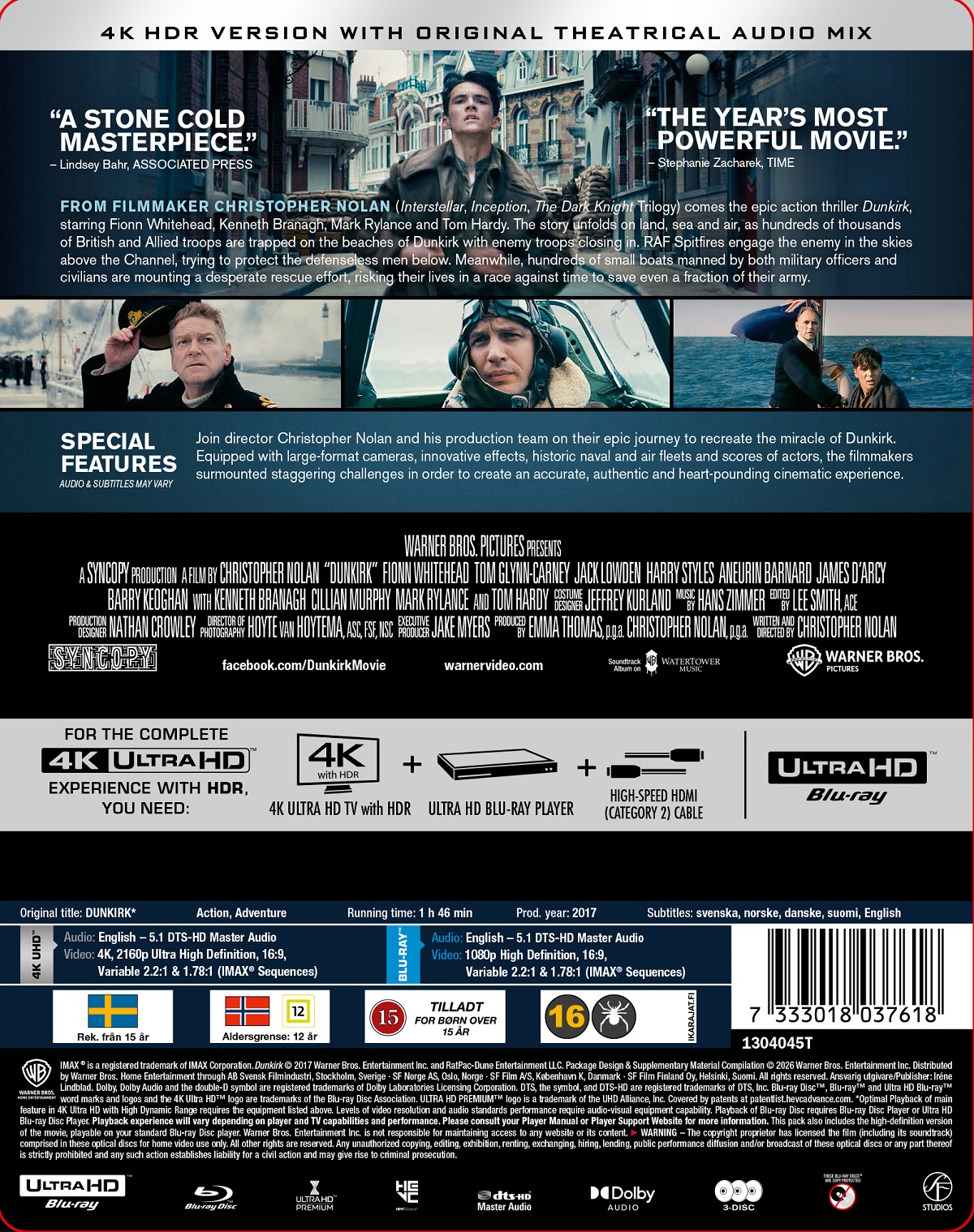 Dunkirk (Limited Edition Steelbook) (4K Ultra HD + Blu-ray) - 2