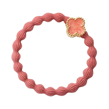 By Eloise Enamel gold quatrefoil coral