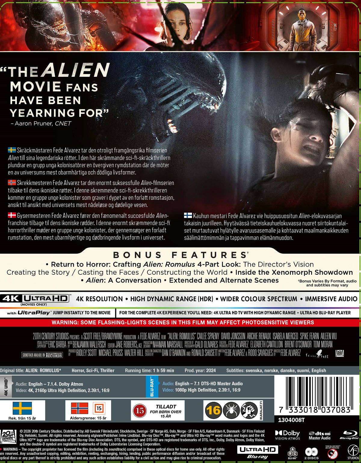 Alien: Romulus (Limited Edition Steelbook) (4K Ultra HD + Blu-ray) - 2