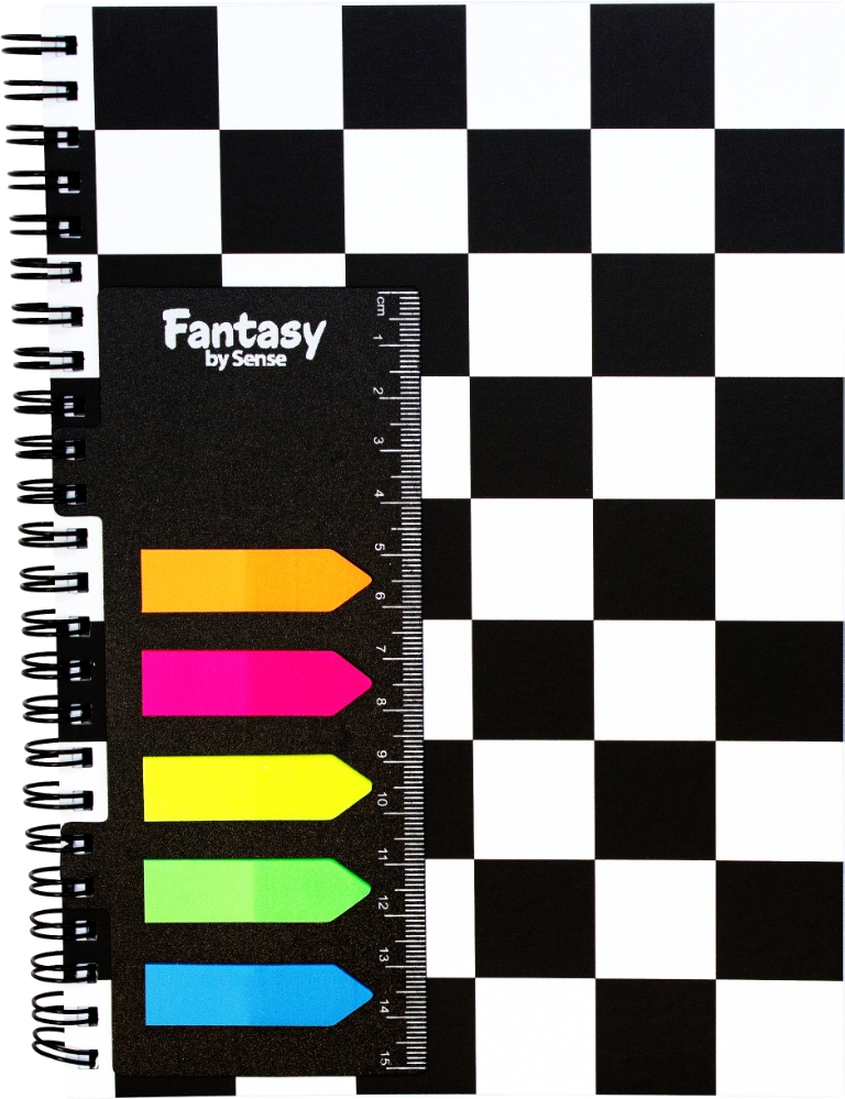 Spiralblock A5 Rutor med notisar FSC®