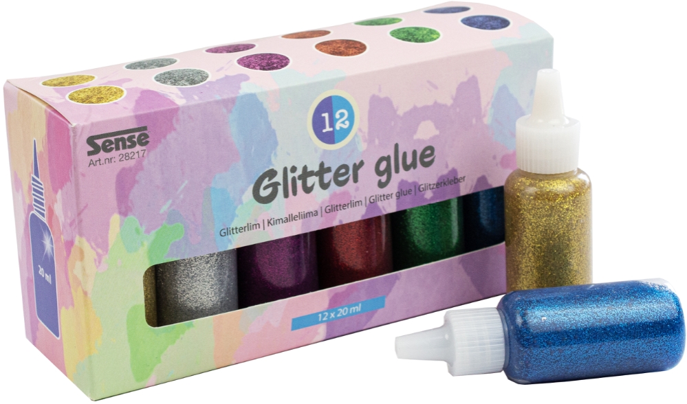 Glitterlim flaskor 12-P - 3