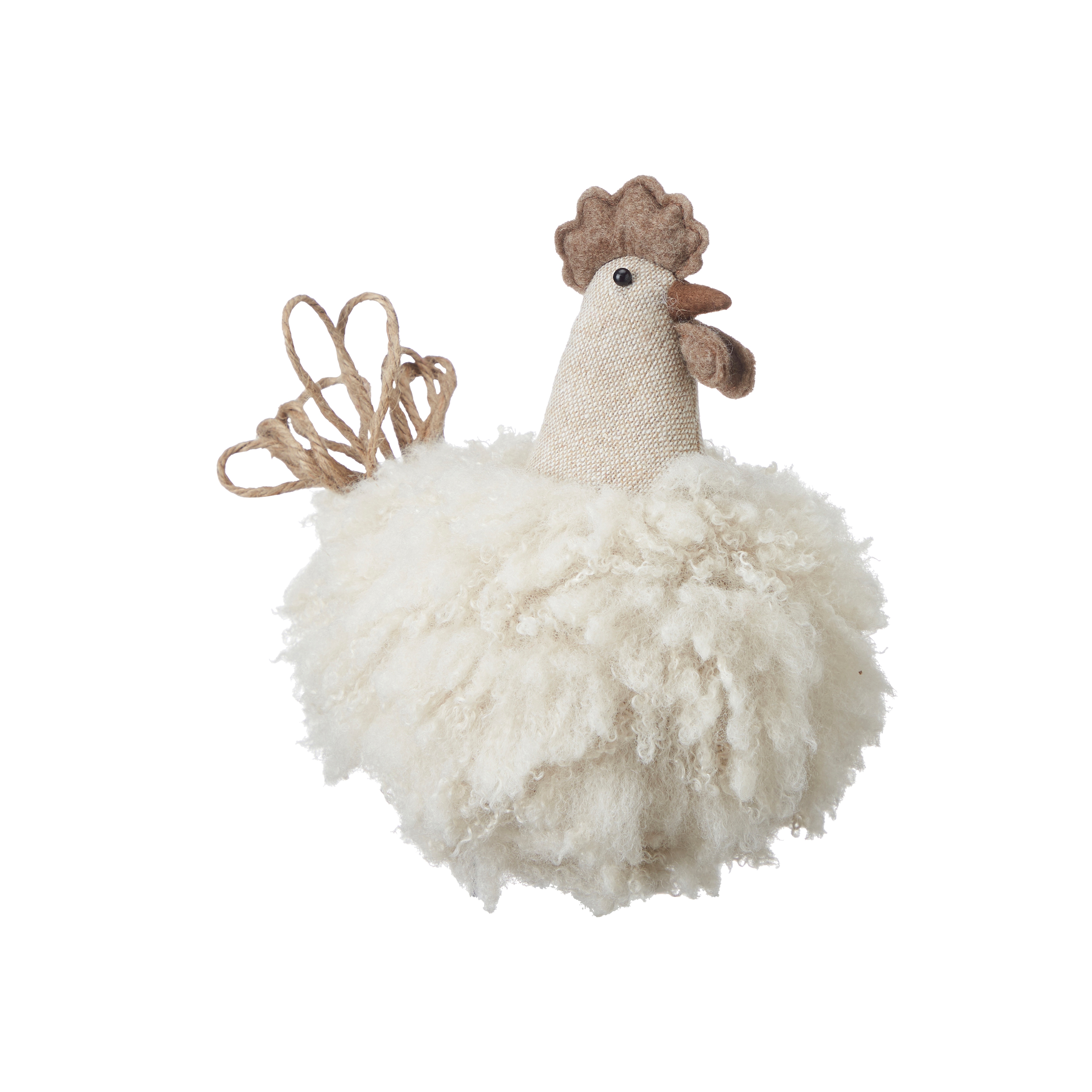 Rooster - Beige - Decoration - Easter decoration - 18 cm