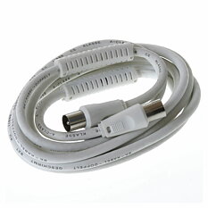 Qbulk Antennkabel 90dB 100Hz, 10m, vit