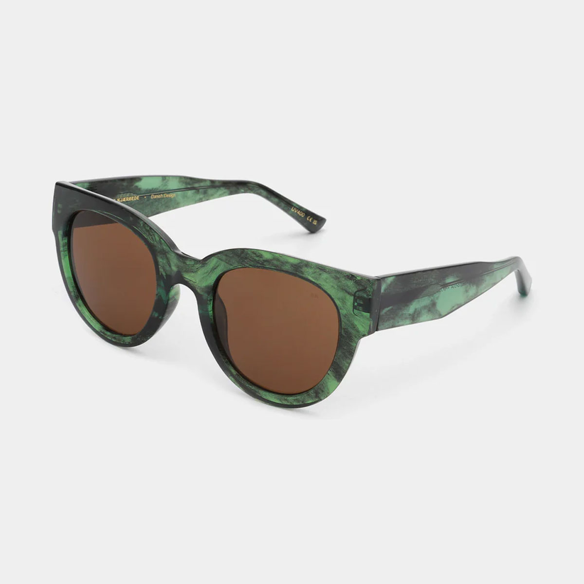 A Kjaerbede sunglasses Lilly green marble transparent - 2