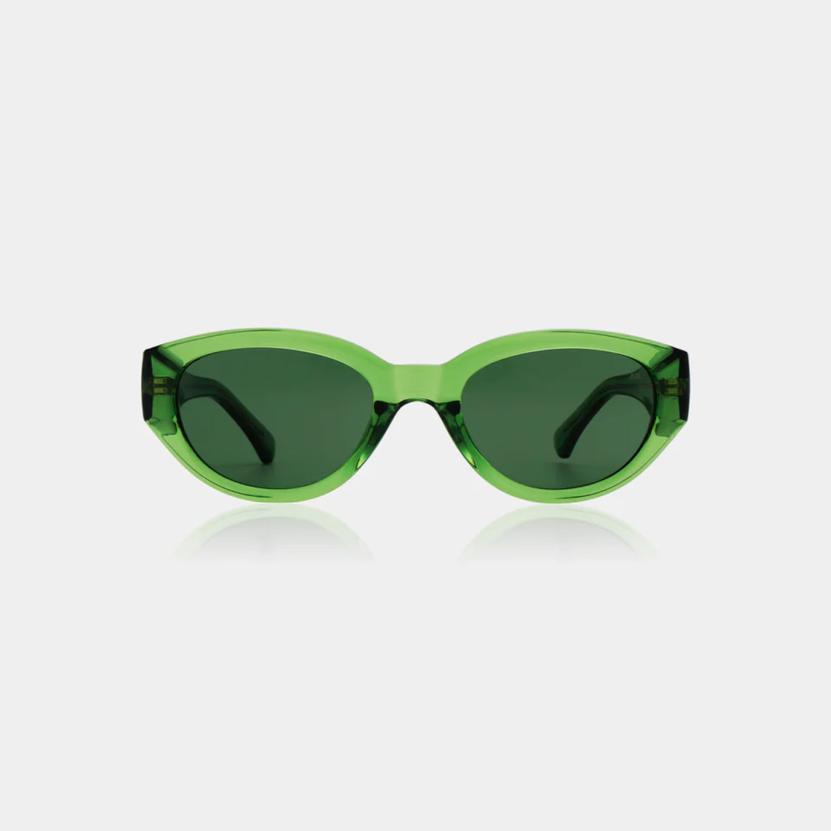 A Kjaerbede sunglasses Winnie light olive transparent