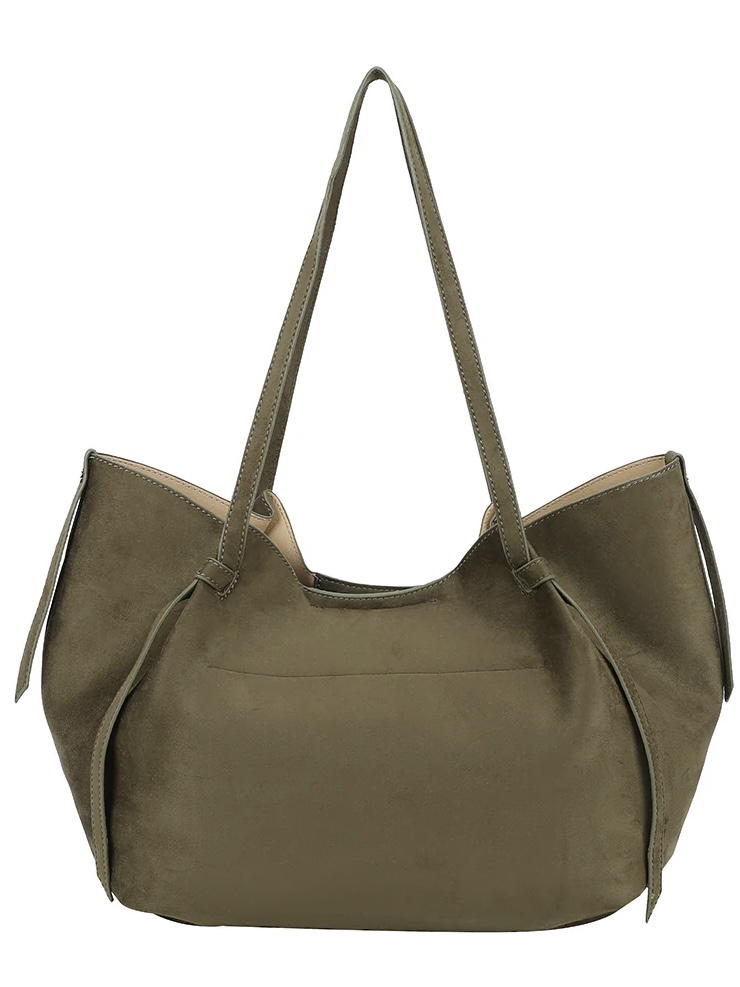 Ulrika Design - Shopper Suede Oliv - 2