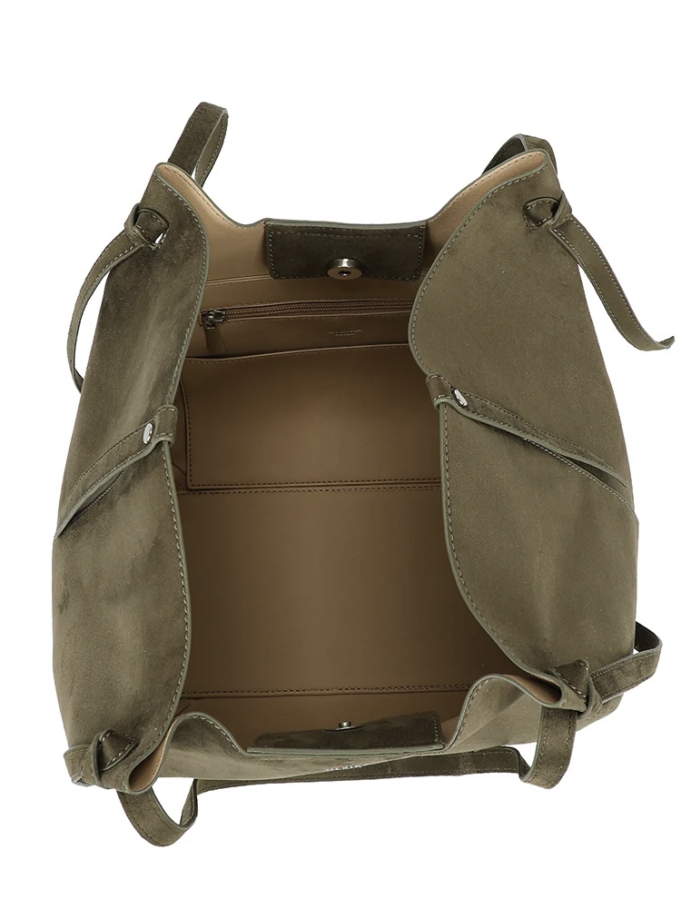 Ulrika Design - Shopper Suede Oliv - 4