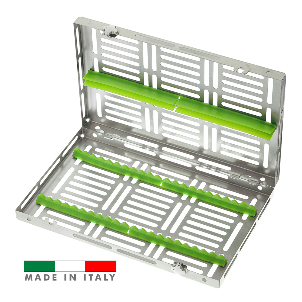 Medesy® Stainless Cassette Green 290x185x35mm
