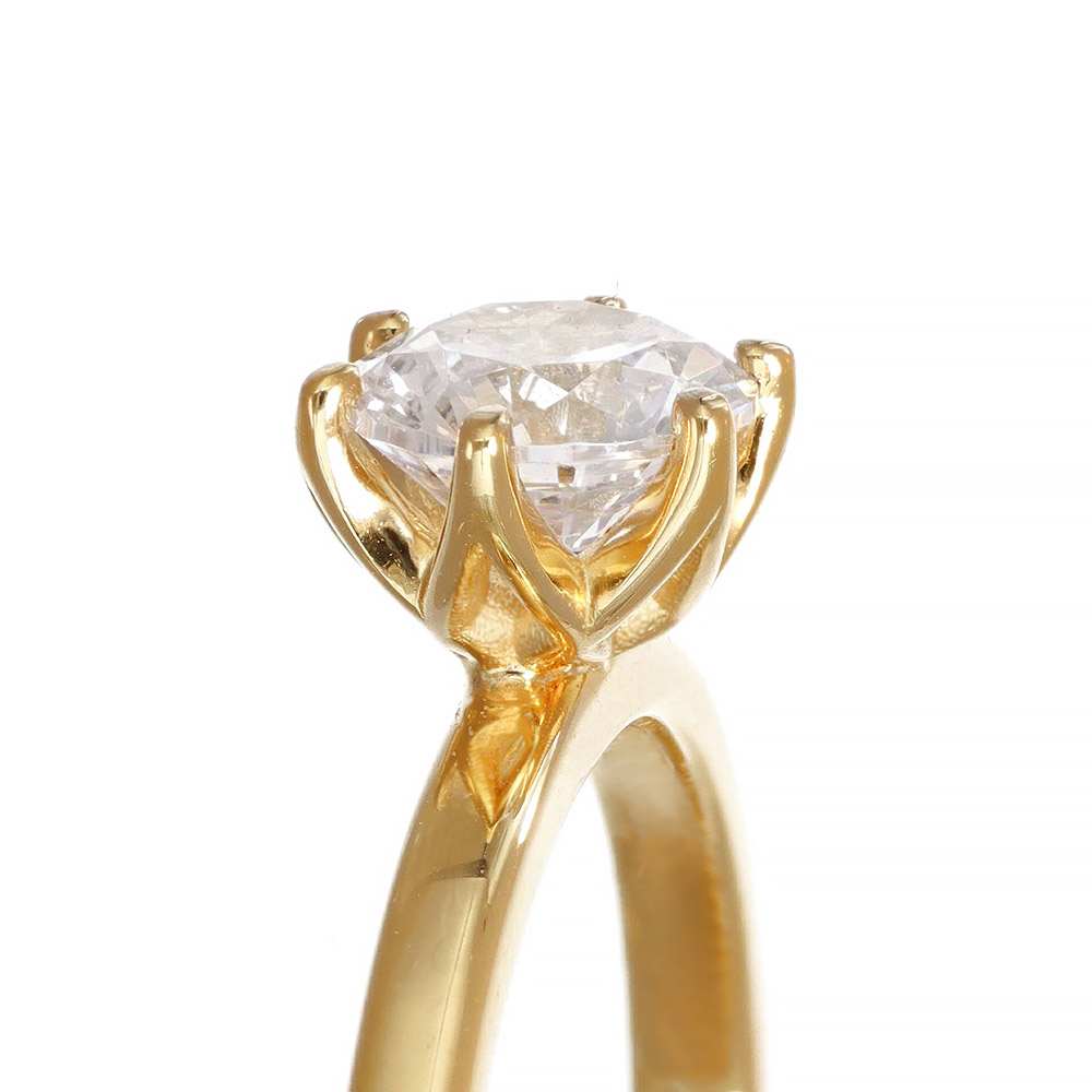 Ring solitär diamant 0,25 ct guld 18 karat  - 9