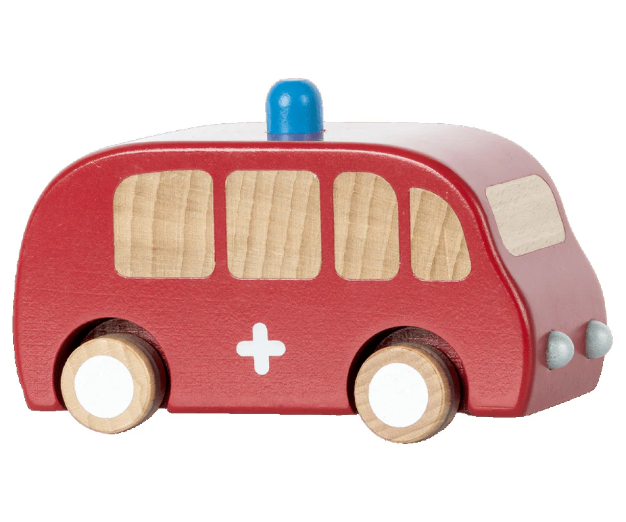 MAILEG BRANDBIL/FIRE TRUCK TRÄ