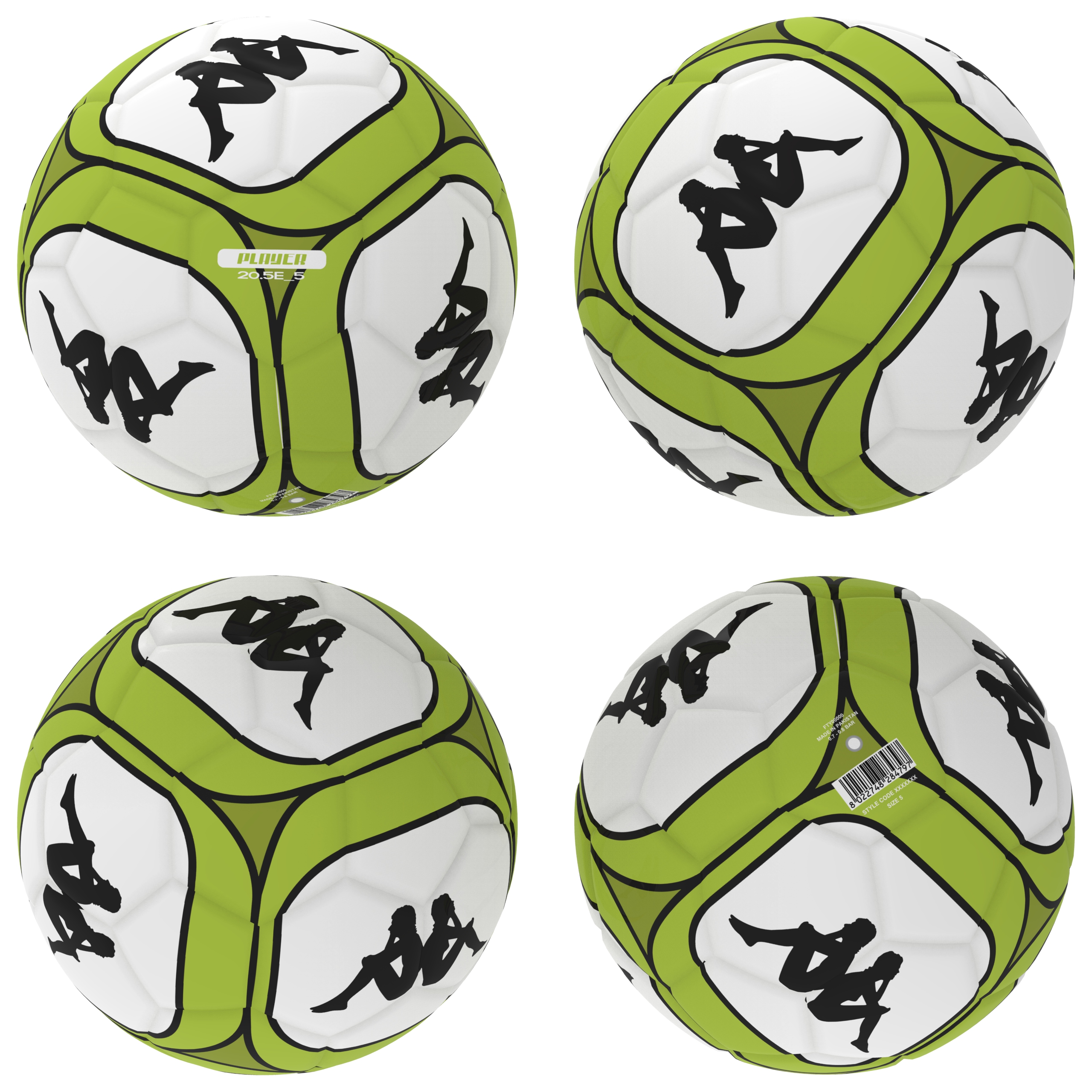 Kappa Player 20.5E – Maskinsydd träningsfotboll (32 paneler) - 4
