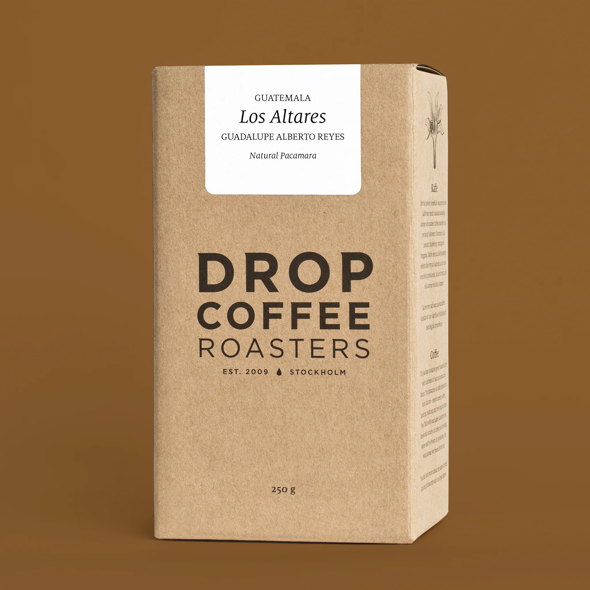 Drop Coffee - Los Altares - Guatemala - Natural Pacamara - Ljusrostade kaffebönor - 250g