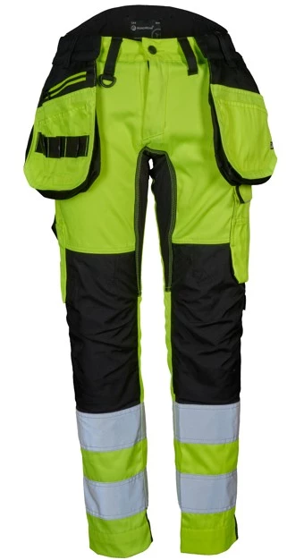 NordWear 2702 Hantverksbyxa Varsel Stretch Klass 2 Gul/Svart