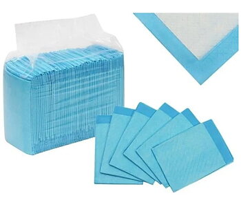 100-Pack - Hygienunderlägg / Hygien Underlägg Blå 33*45cm - ett måste för alla med bebisar, husdjur etc.