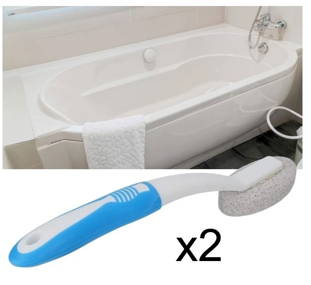Uutuus 2-pack hohkakivi kahvalla WC-harja hohkakivi WC-harja WC-tahranpoistoaine