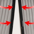 Hyttysverkko musta ovelle 100x210 hyönteissuoja magneetilla hyönteisverkko Musta - 2