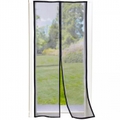 Hyttysverkko musta ovelle 100x210 hyönteissuoja magneetilla hyönteisverkko Musta - 4