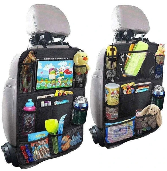 2-pack Takaistuimen säilytystila - Universal Car iPad Holder Musta