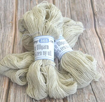 Hobby365:s egna 2-trådiga Ullgarn Ljusgrå 100 gram