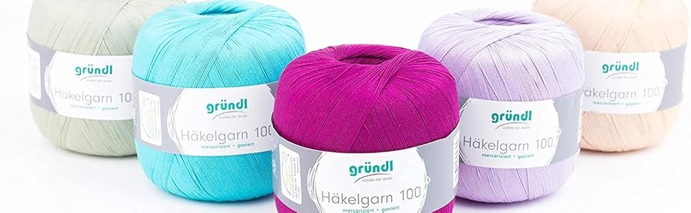 Gründl - Virkkauslanka 100 - Virkkauslanka 100 gramman palloissa - Musta - 2