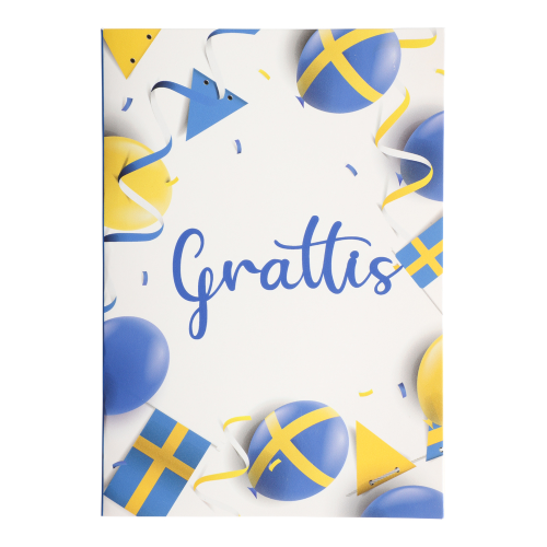 Gratulationskort Grattis 10 x17 