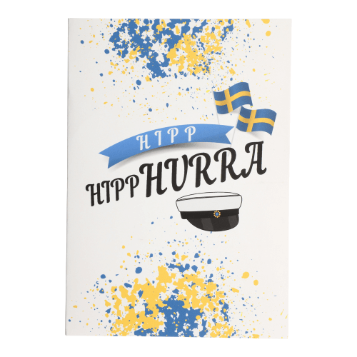 Studentkort Grattis till studenten Hipp hipp hurra  - 2