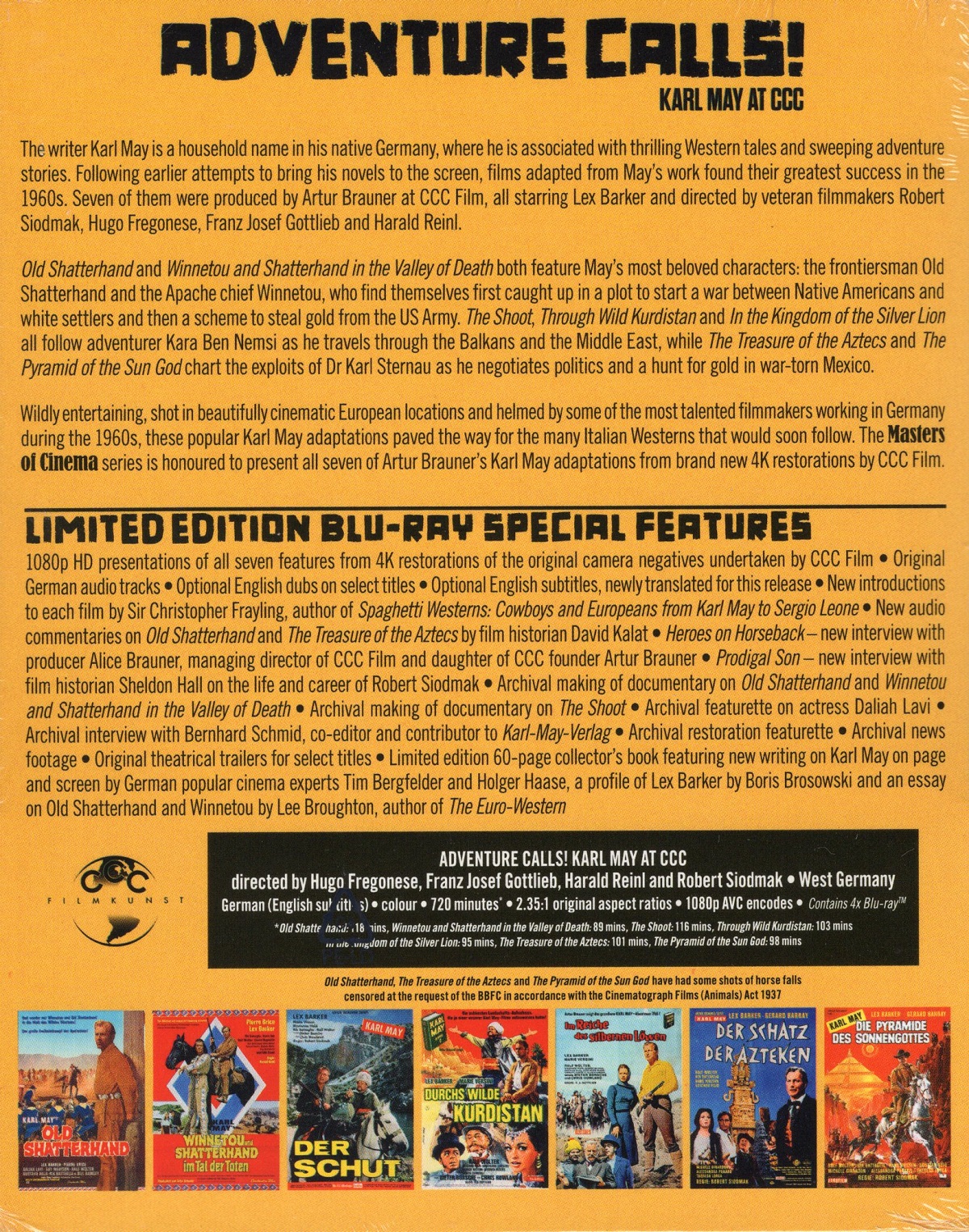 Adventure Calls! Karl May at CCC (Limited Edition Box Set) (ej svensk text) (Blu-ray) - 2