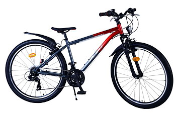 Barncykel Volare XC Race 26 tum – 21 växlar Röd/Grå för barn 9–12 år
