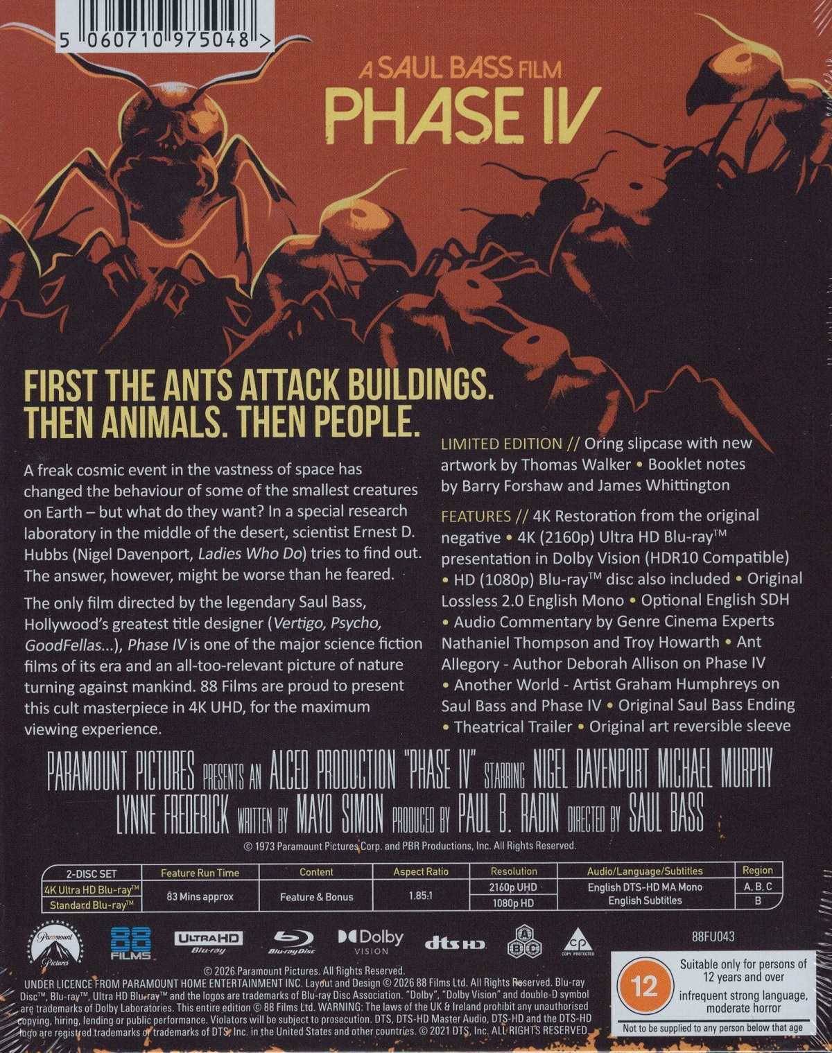 Phase IV (Deluxe Limited Edition) (ej svensk text) (4K Ultra HD + Blu-ray) - 2