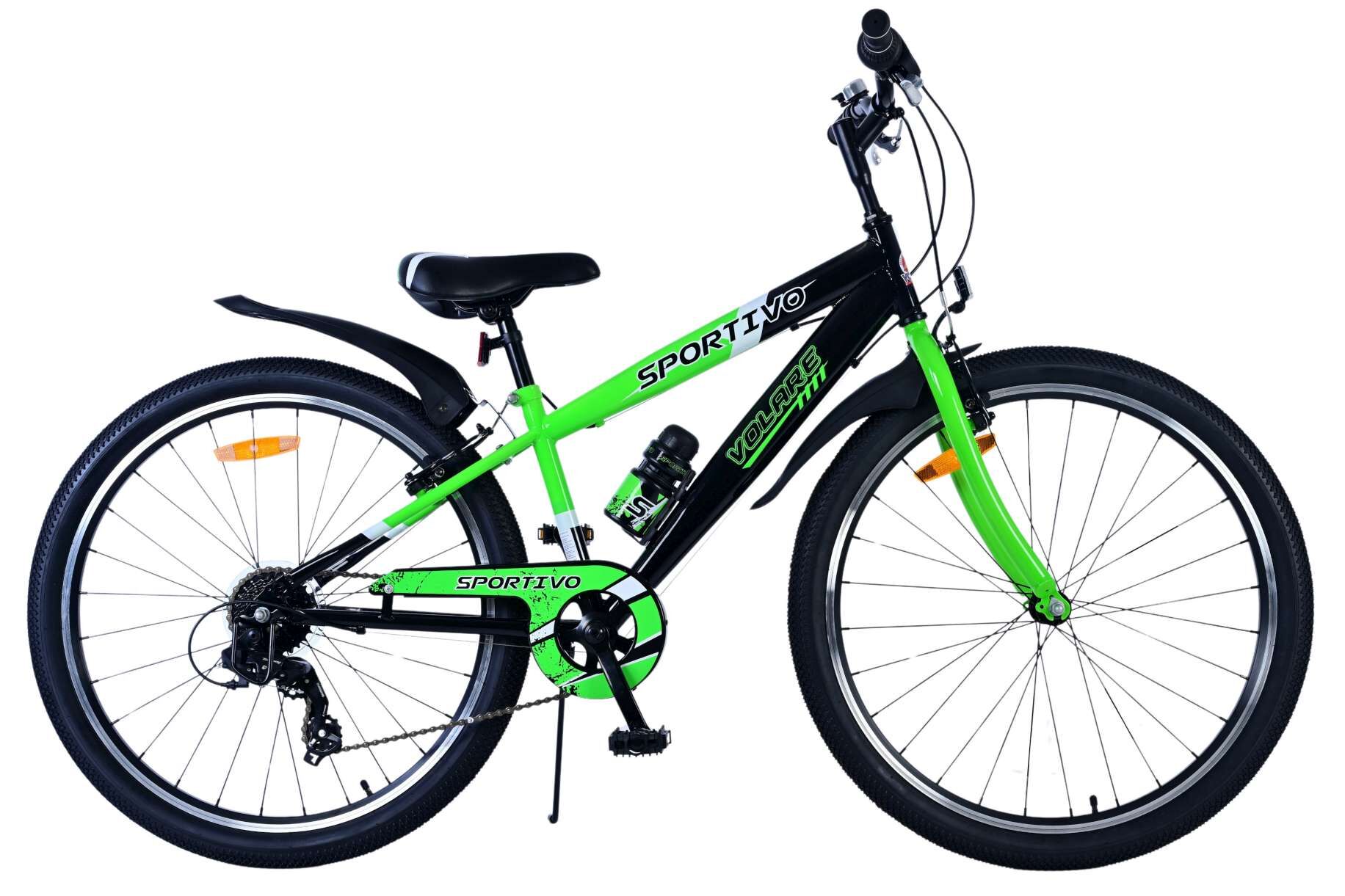 Barncykel Volare Sportivo 26 tum – 7 växlar Grön för barn 9–12 år - 4