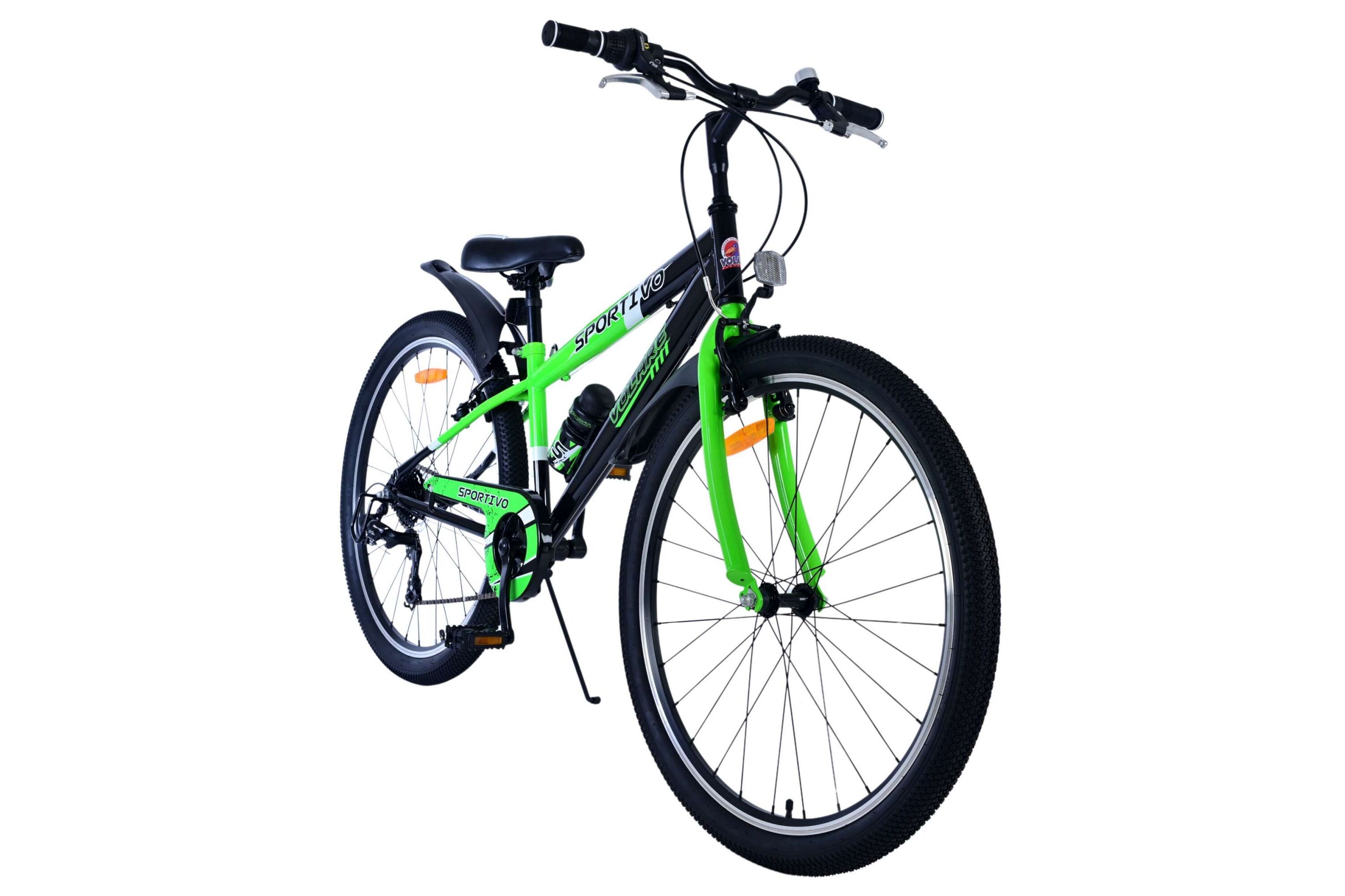 Barncykel Volare Sportivo 26 tum – 7 växlar Grön för barn 9–12 år